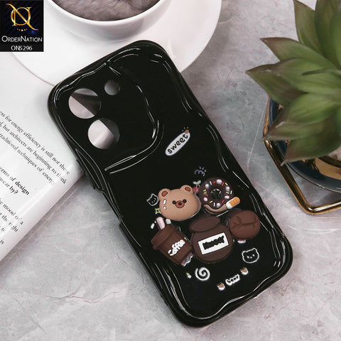 Vivo Y36 5G Cover - Design 3 - Cute 3D Cartoon Soft Silicon Helix Soft Borders Camera Protection Case