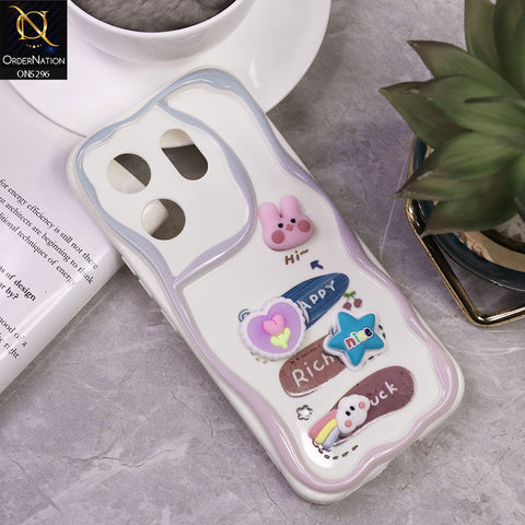 Infinix Zero 30 4G Cover - Design 2 - Cute 3D Cartoon Soft Silicon Helix Soft Borders Camera Protection Case