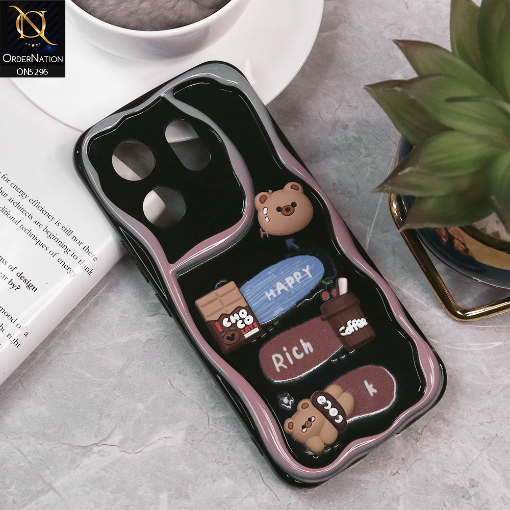 Infinix Zero 30 4G Cover - Design 4 - Cute 3D Cartoon Soft Silicon Helix Soft Borders Camera Protection Case