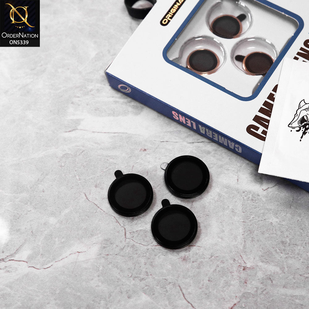 iPhone 16 Pro Max Camera Protector - Black - Blue Shark 3D Anti Scratch Protective camera Protector