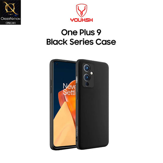 OnePlus 9 Cover - Black - Youksh Soft Silicon Case