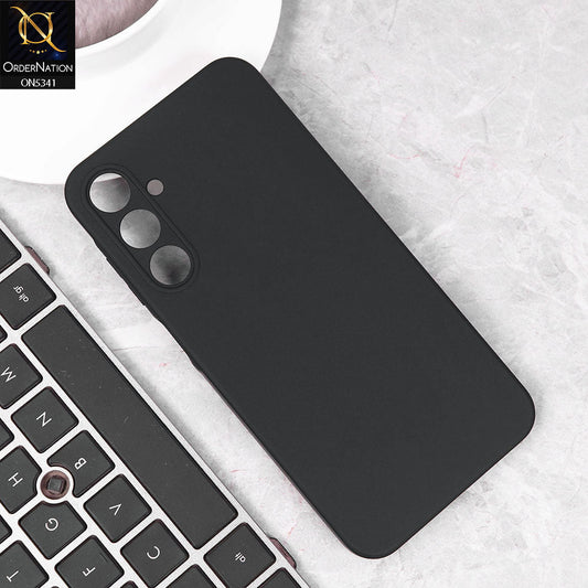 Samsung Galaxy A55 Cover - Black - Youksh Soft Silicon Case