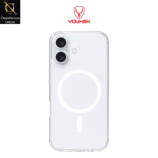 iPhone 17 Cover - Transparent - Youksh Magsafe Clear Soft Borders Case