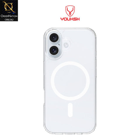 iPhone 17 Cover - Transparent - Youksh Magsafe Clear Soft Borders Case