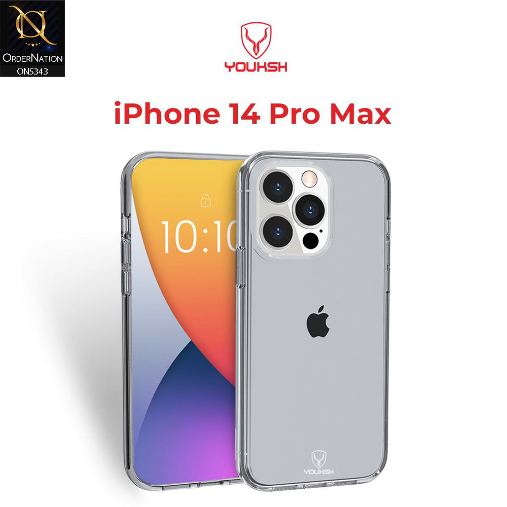 iPhone 14 Pro Max Cover - Black - Youksh Clear Soft TPU Case