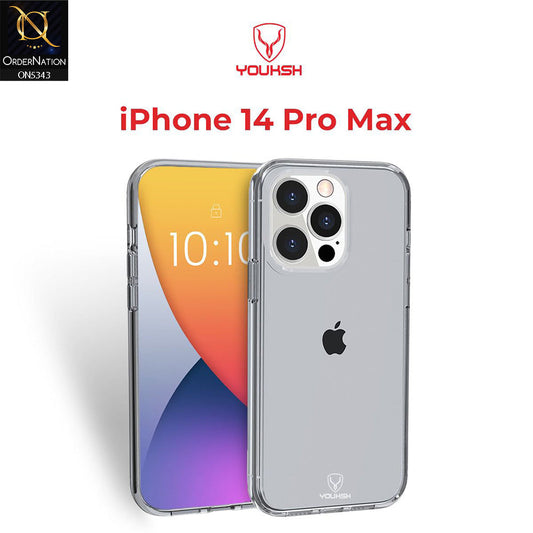 iPhone 14 Pro Max Cover - Black - Youksh Clear Soft TPU Case