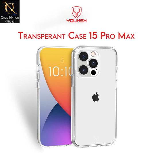 iPhone 15 Pro Max Cover - Transparent - Youksh Clear Soft TPU Case