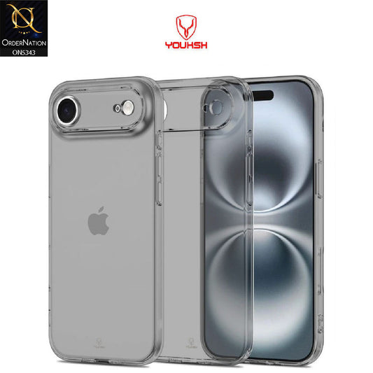 iPhone 17 Air Cover - Black - Youksh Clear Soft TPU Case