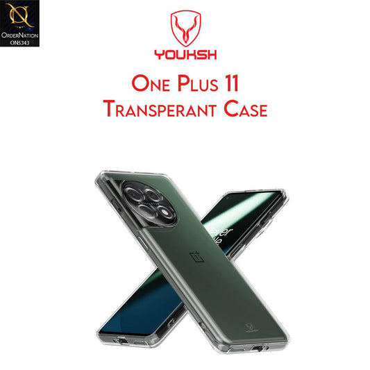 OnePlus 11 Cover - Transparent - Youksh Clear Soft TPU Case