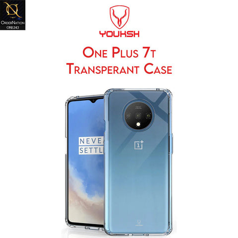 OnePlus 7T Cover - Transparent - Youksh Clear Soft TPU Case