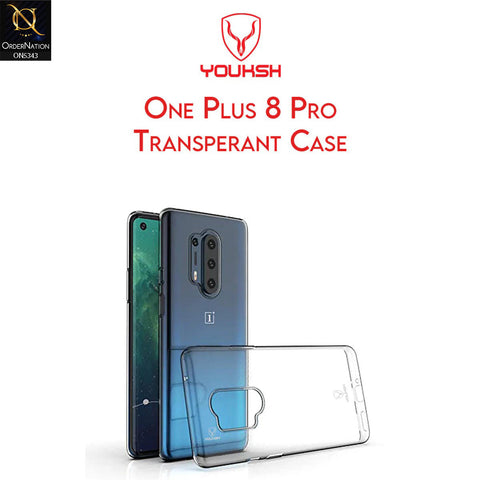 OnePlus 8 Pro Cover - Transparent - Youksh Clear Soft TPU Case