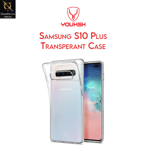 Samsung Galaxy S10 Plus Cover - Transparent - Youksh Clear Soft TPU Case