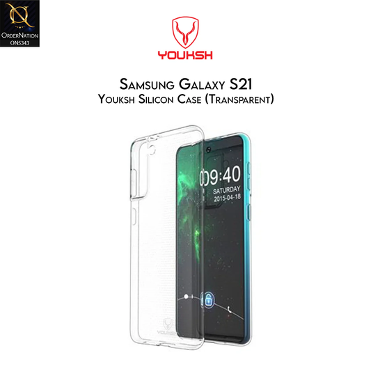 Samsung Galaxy S21 5G Cover - Transparent - Youksh Clear Soft TPU Case