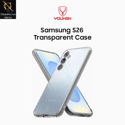 Samsung Galaxy S26 Cover - Transparent - Youksh Clear Soft TPU Case