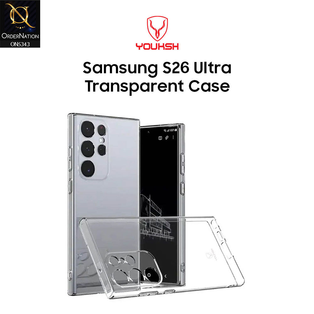 Samsung Galaxy S26 Ultra Cover - Transparent - Youksh Clear Soft TPU Case