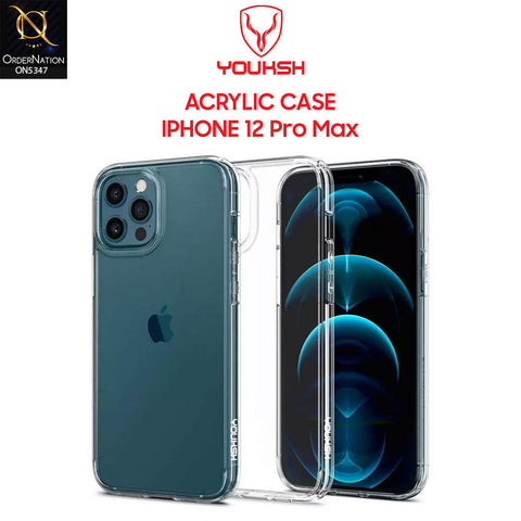 iPhone 12 Pro Max Cover - Transparent - HD Clear Acrylic Soft Borders Protective Case