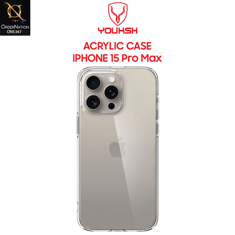 iPhone 15 Pro Max Cover - Transparent - HD Clear Acrylic Soft Borders Protective Case