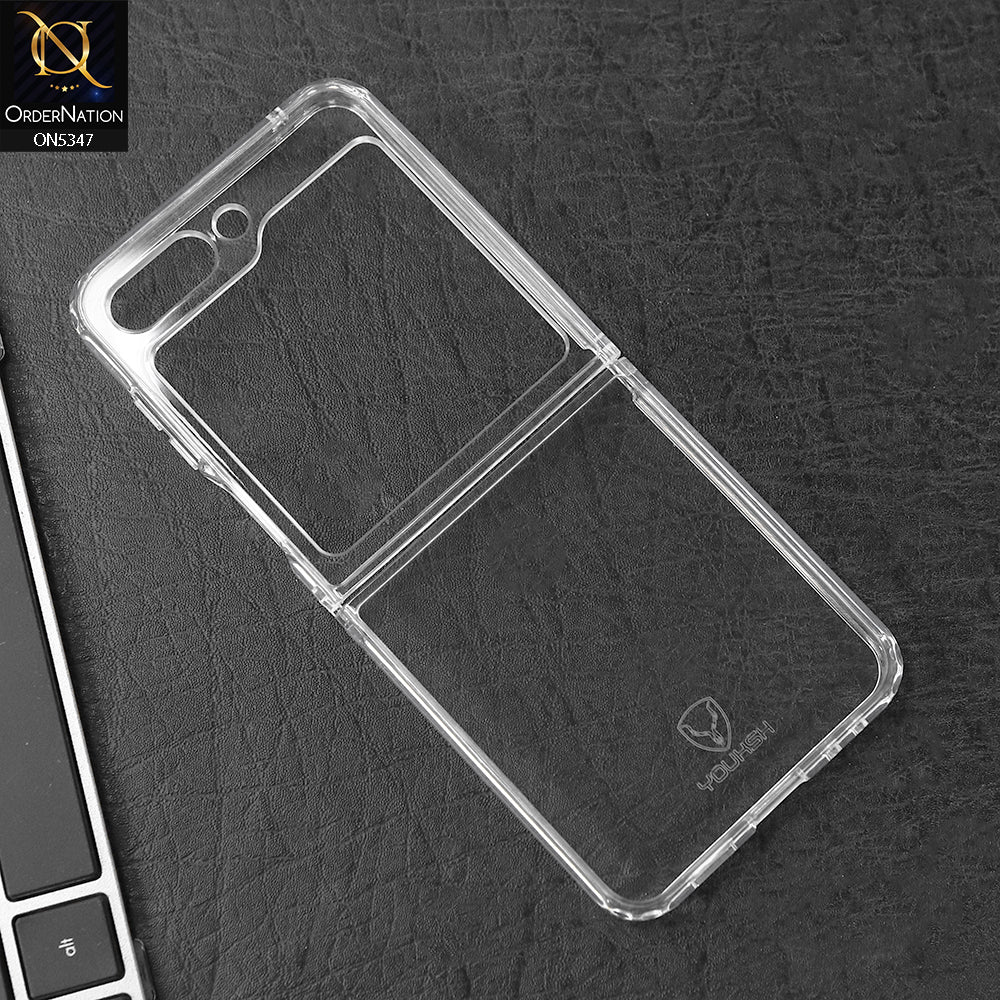 Samsung Galaxy Z Flip 5 5G Cover - Transparent - HD Clear Acrylic Soft Borders Protective Case