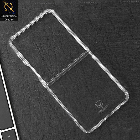 Samsung Galaxy Z Flip 7 Cover - Transparent - HD Clear Acrylic Soft Borders Protective Case