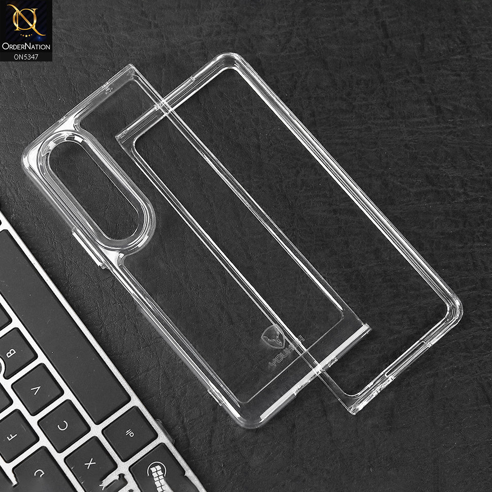 Samsung Galaxy Z Fold 4 5G Cover - Transparent - HD Clear Acrylic Soft Borders Protective Case