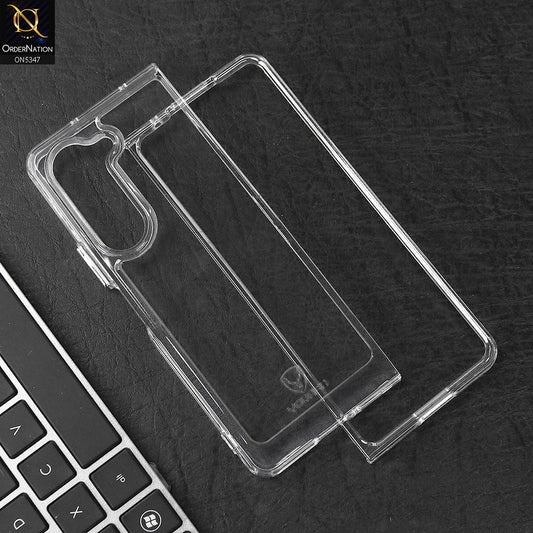 Samsung Galaxy Z Fold 5 5G Cover - Transparent - HD Clear Acrylic Soft Borders Protective Case