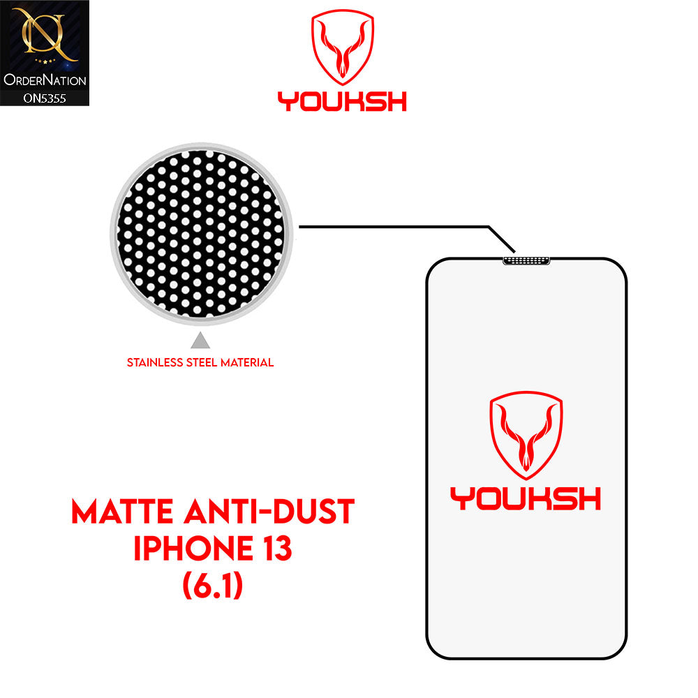 iPhone 14 Screen Protector - Transparent - Youksh Matte Anti Dust Glass Screen Protector