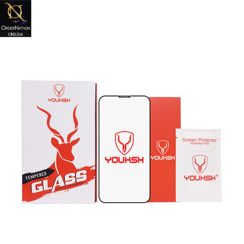 iPhone XS / X Screen Protector - Transparent - Youksh Anti Dust Clear Glass Screen Protector
