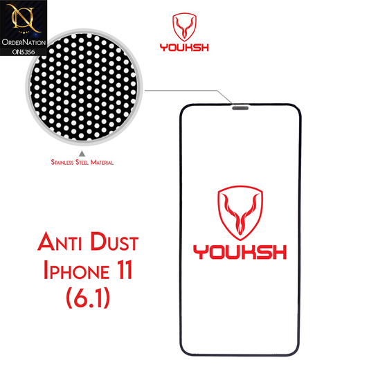 iPhone 11 Screen Protector - Transparent - Youksh Anti Dust Clear Glass Screen Protector