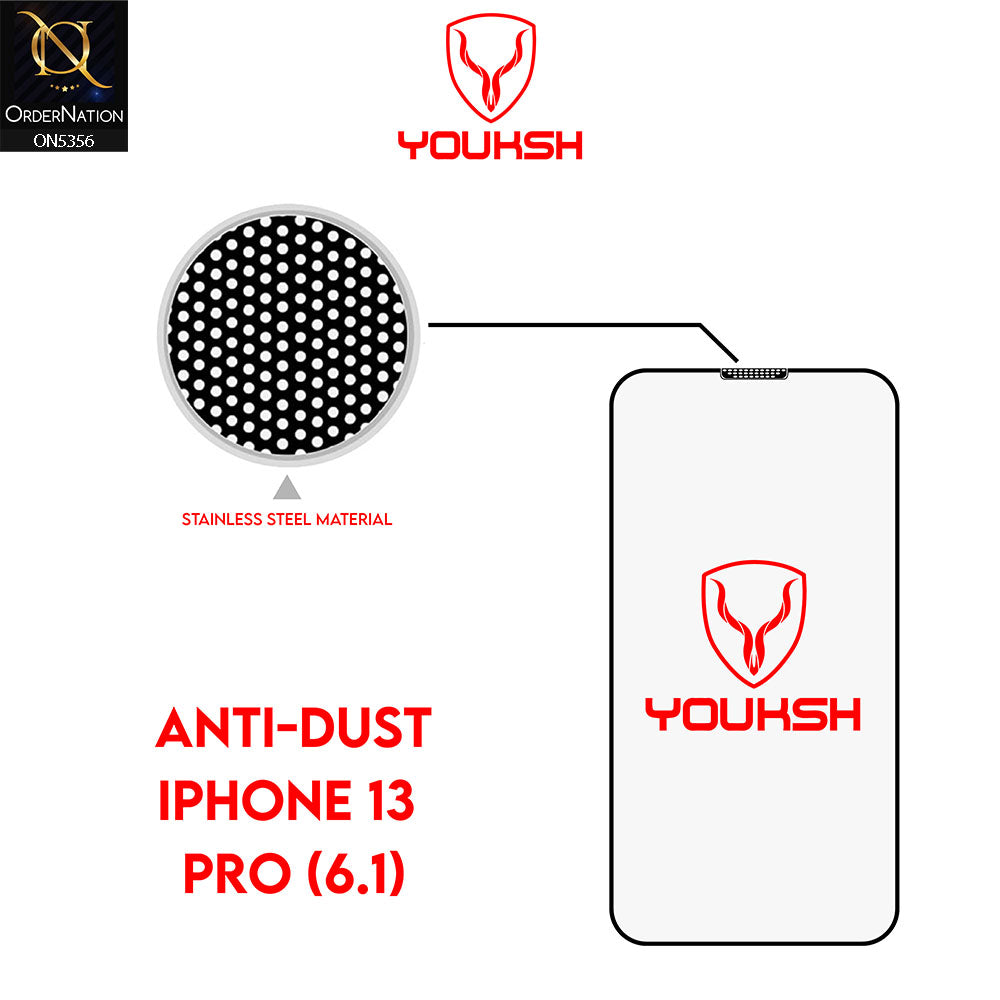 iPhone 12 Screen Protector - Transparent - Youksh Anti Dust Clear Glass Screen Protector