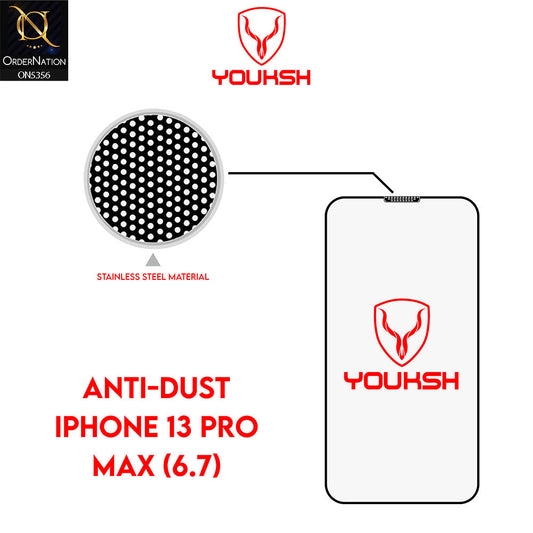 iPhone 13 Pro Max Screen Protector - Transparent - Youksh Anti Dust Clear Glass Screen Protector
