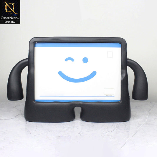 iPad 4 / 3 / 2 - 9.7-inch Cover - Black - Protective for Children's TABLET Special Anti-Aid Rubber Case Stand