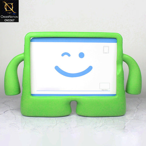 iPad 4 / 3 / 2 - 9.7-inch Cover - Green - Protective for Children's TABLET Special Anti-Aid Rubber Case Stand