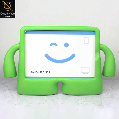 iPad 9.7 (2018) Cover - Green - Protective for Children's TABLET Special Anti-Aid Rubber Case Stand