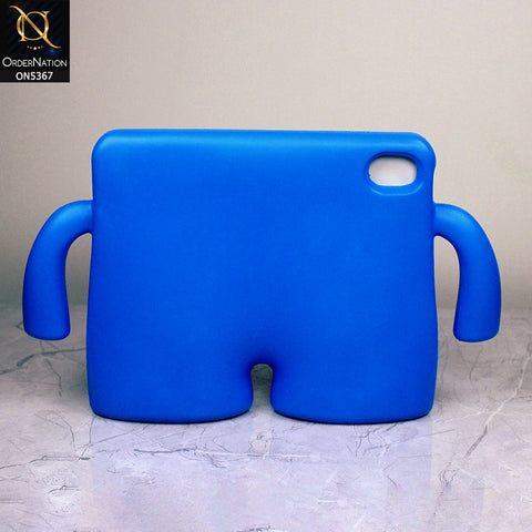 iPad 4 / 3 / 2 - 9.7-inch Cover - Blue - Protective for Children's TABLET Special Anti-Aid Rubber Case Stand