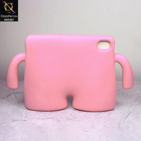 iPad 4 / 3 / 2 - 9.7-inch Cover - Pink - Protective for Children's TABLET Special Anti-Aid Rubber Case Stand