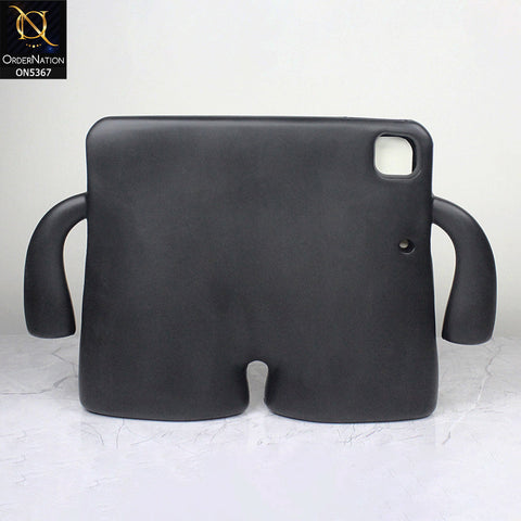 iPad Pro (3th gen) 11-inch (2021) Cover - Black - Protective for Children's TABLET Special Anti-Aid Rubber Case Stand