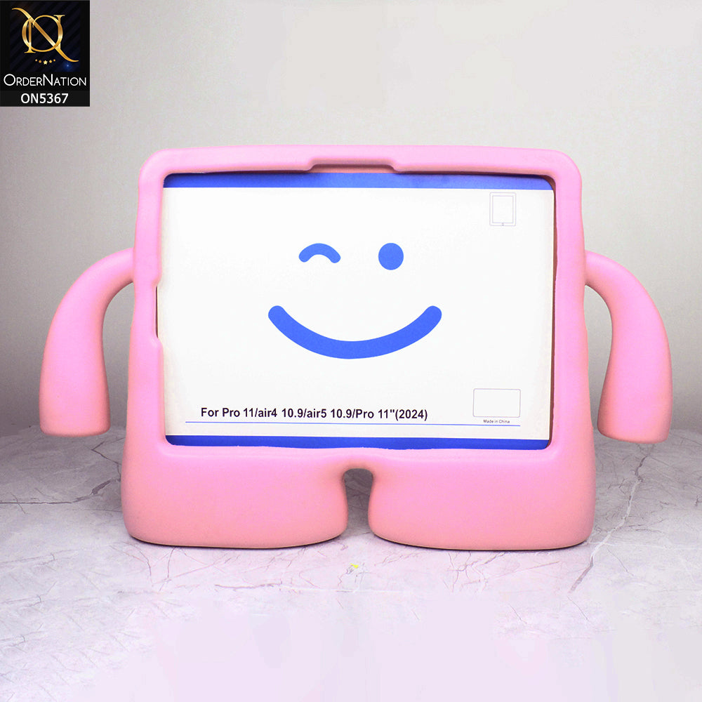iPad Pro (3th gen) 11-inch (2021) Cover - Pink - Protective for Children's TABLET Special Anti-Aid Rubber Case Stand