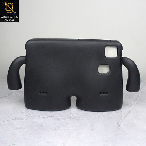 Honor WaterPlay 8.0 Cover - Black - Protective for Children's TABLET Special Anti-Aid Rubber Case Stand