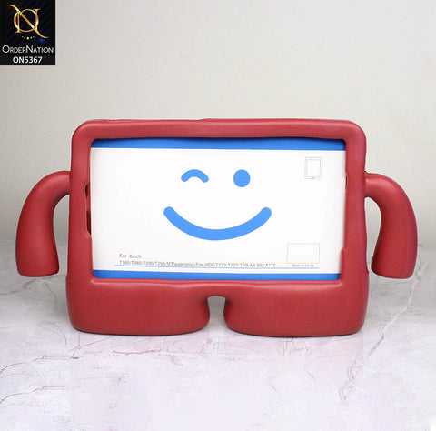 Amazon Fire HD 8 (2020) Cover - Red - Protective for Children's TABLET Special Anti-Aid Rubber Case Stand
