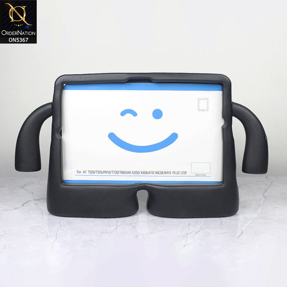 Samsung Galaxy Tab A8 10.5 / SM-X200 / SM-X205 (2021) Cover - Black - Protective for Children's TABLET Special Anti-Aid Rubber Case Stand