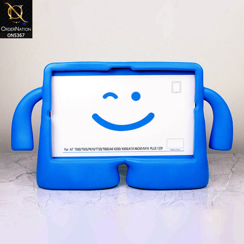 Samsung Galaxy Tab A8 10.5 / SM-X200 / SM-X205 (2021) Cover - Blue - Protective for Children's TABLET Special Anti-Aid Rubber Case Stand