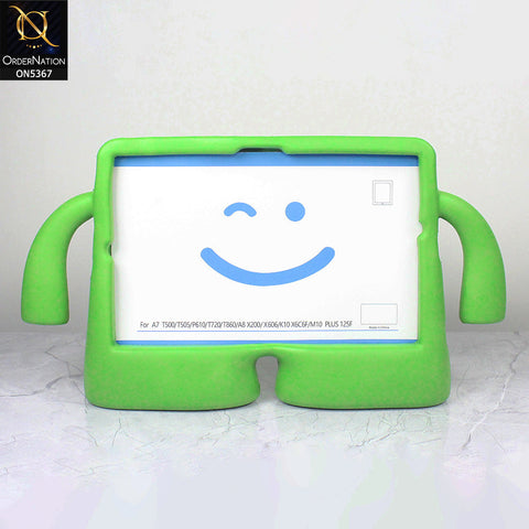 Samsung Galaxy Tab A8 10.5 / SM-X200 / SM-X205 (2021) Cover - Green - Protective for Children's TABLET Special Anti-Aid Rubber Case Stand