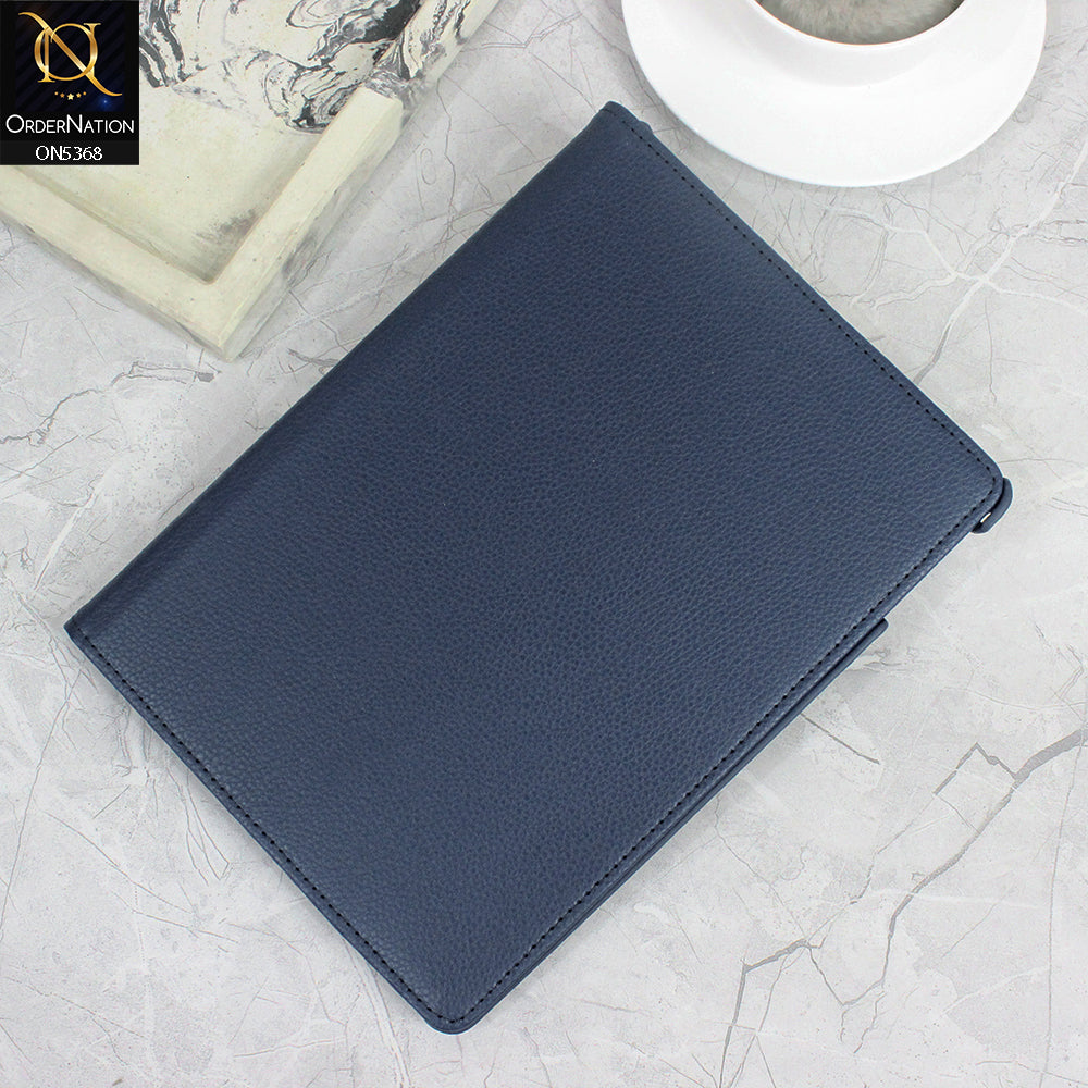Samsung Galaxy Tab A8 10.5 / SM-X200 / SM-X205 (2021) Cover - Blue - 360 Rotating Pu Leather Flip Smart Protective Cover Casing