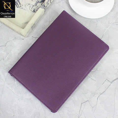 Samsung Galaxy Tab A9 Plus Cover - Purple - 360 Rotating Pu Leather Flip Smart Protective Cover Casing