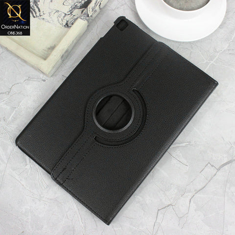 iPad Air (3rd gen) 10.5-inch (2019) Cover - Black - 360 Rotating Pu Leather Flip Smart Protective Cover Casing
