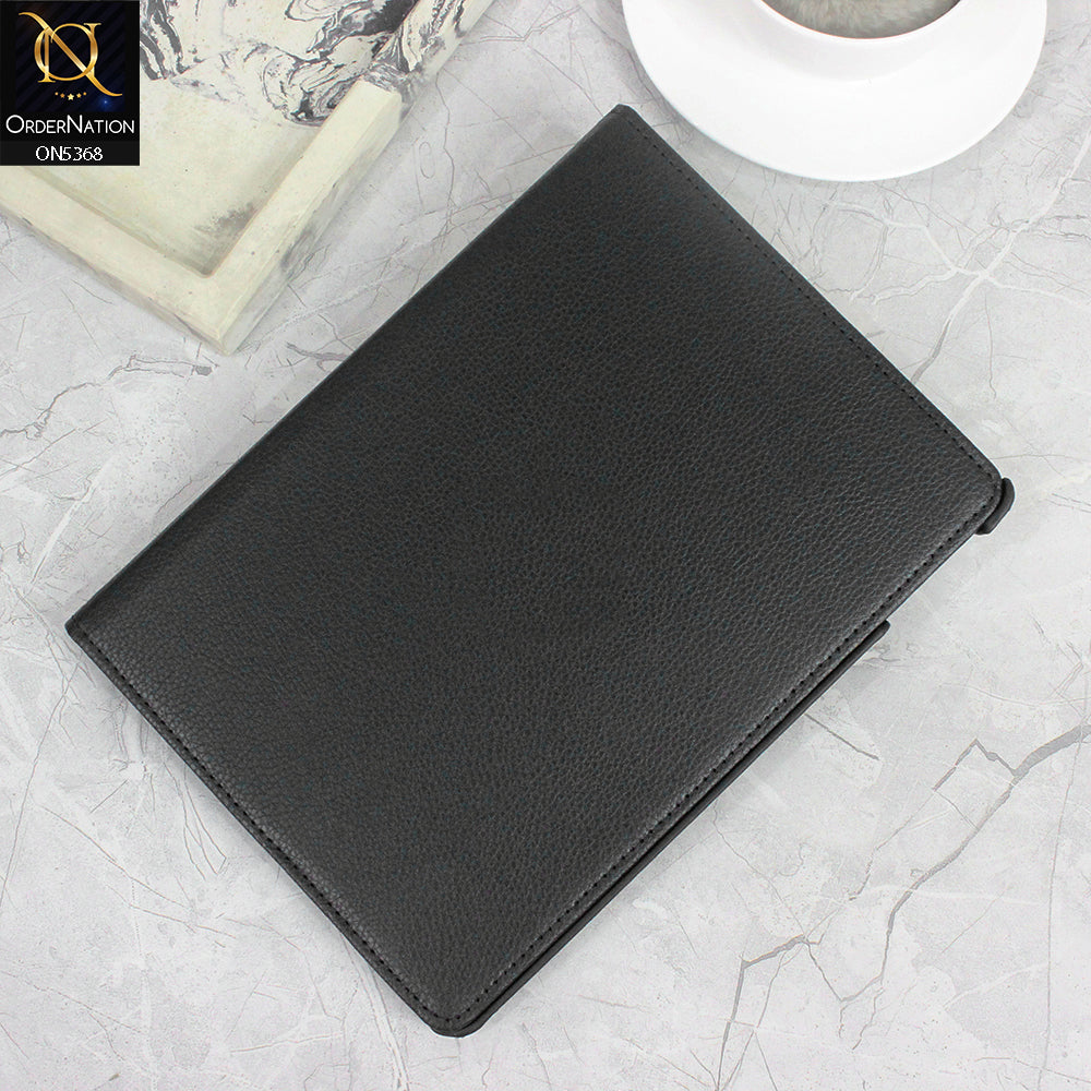 iPad Air (3rd gen) 10.5-inch (2019) Cover - Black - 360 Rotating Pu Leather Flip Smart Protective Cover Casing