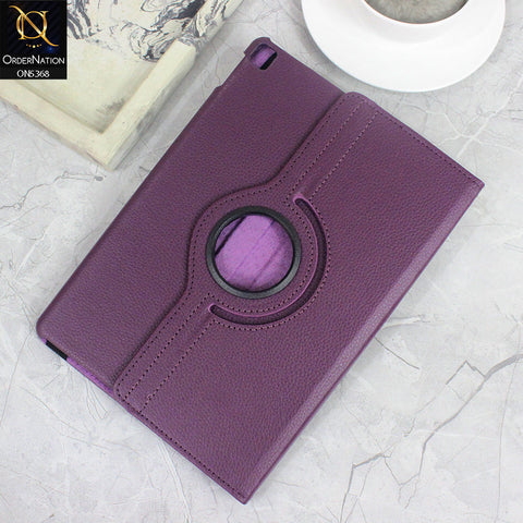 iPad Air (3rd gen) 10.5-inch (2019) Cover - Purple - 360 Rotating Pu Leather Flip Smart Protective Cover Casing