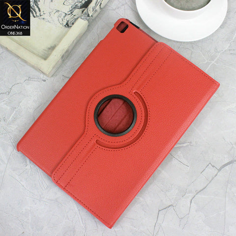 iPad Air (3rd gen) 10.5-inch (2019) Cover - Red - 360 Rotating Pu Leather Flip Smart Protective Cover Casing