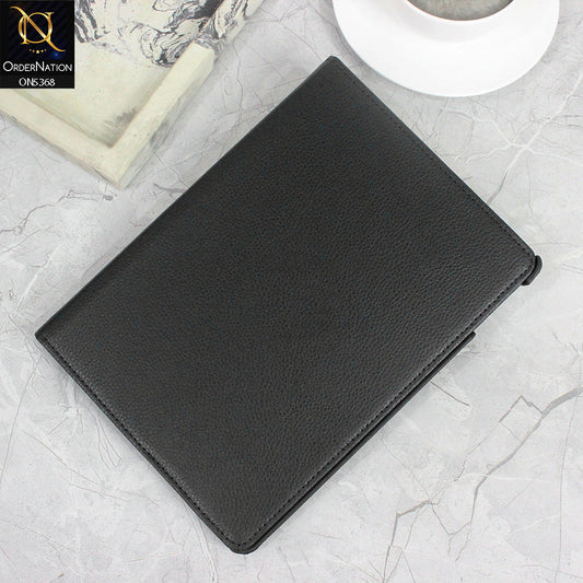 iPad 4 / 3 / 2 - 9.7-inch Cover - Black - 360 Rotating Pu Leather Flip Smart Protective Cover Casing