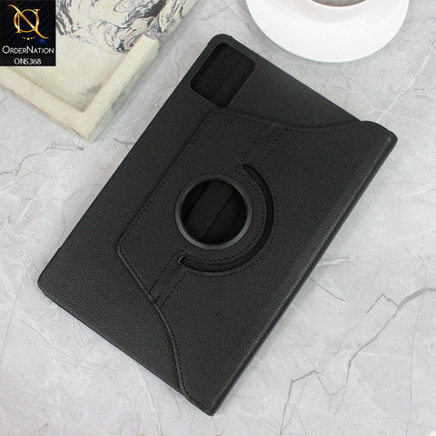 Xiaomi Redmi Pad Cover - Black - 360 Rotating Pu Leather Flip Smart Protective Cover Casing